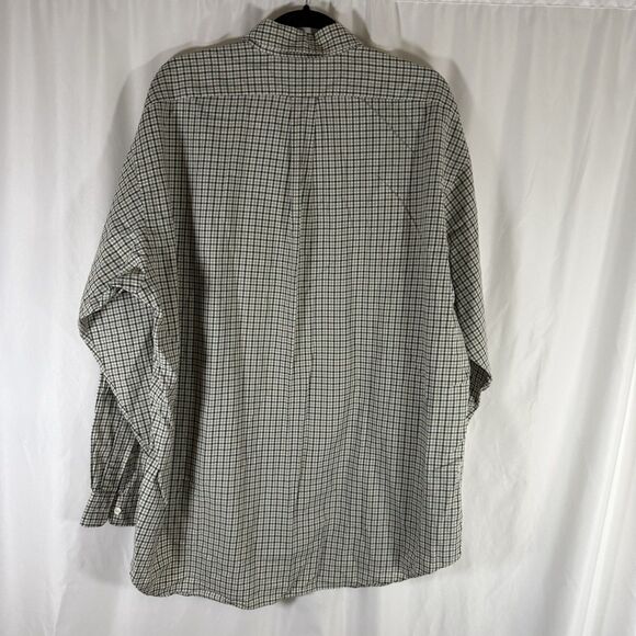 Ralph Lauren Blake Dress Shirt Men's XL Brown Blue Plaid Button Up Long Sleeve - Picture 9 of 11